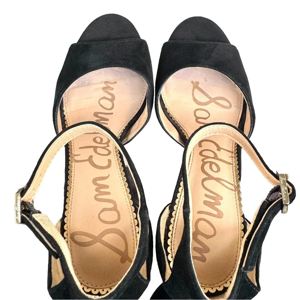 Sam Edelman Wallace Pumps Black Suede Sandals